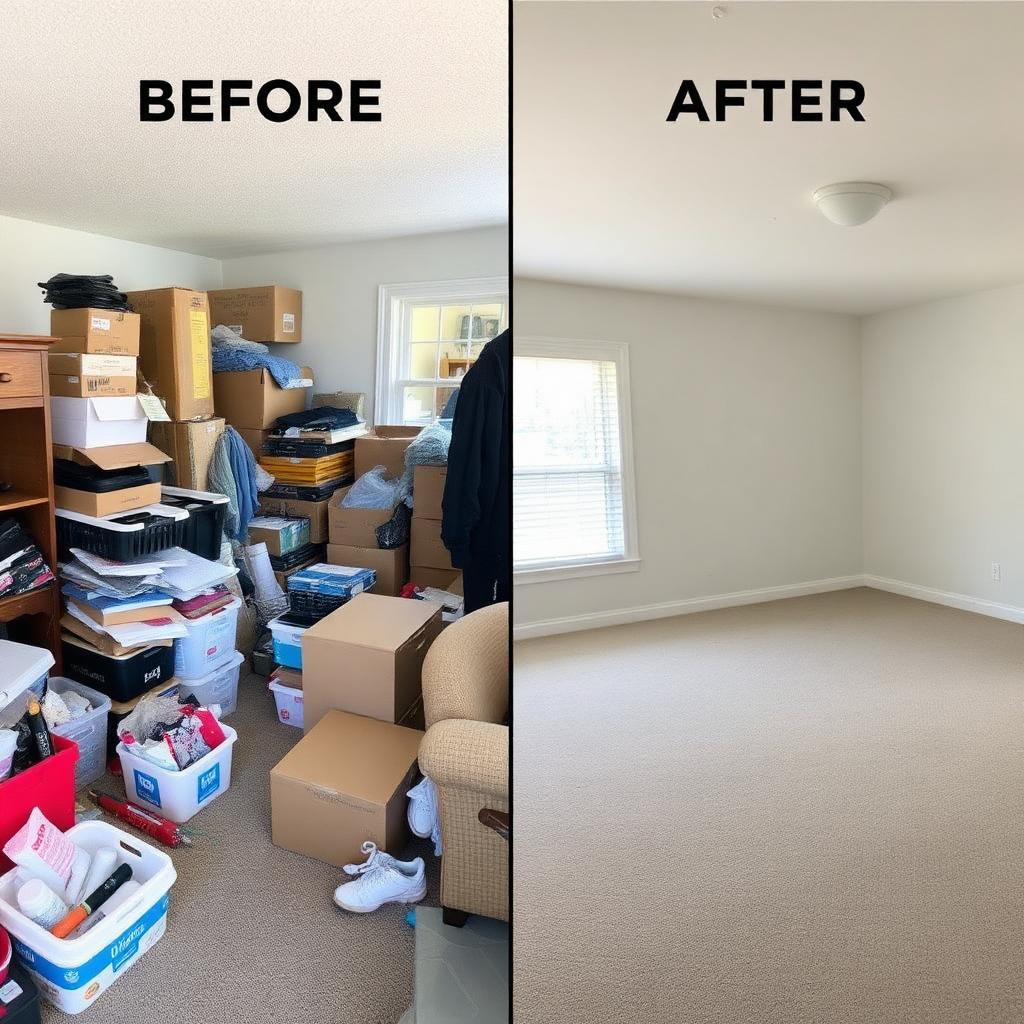 Estate Cleanout before and after in Lake Worth